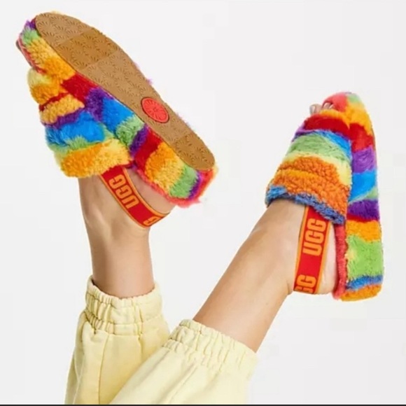 UGG | Shoes | Ugg Fluff Yeah Slide Cali Collage 8 | Poshmark